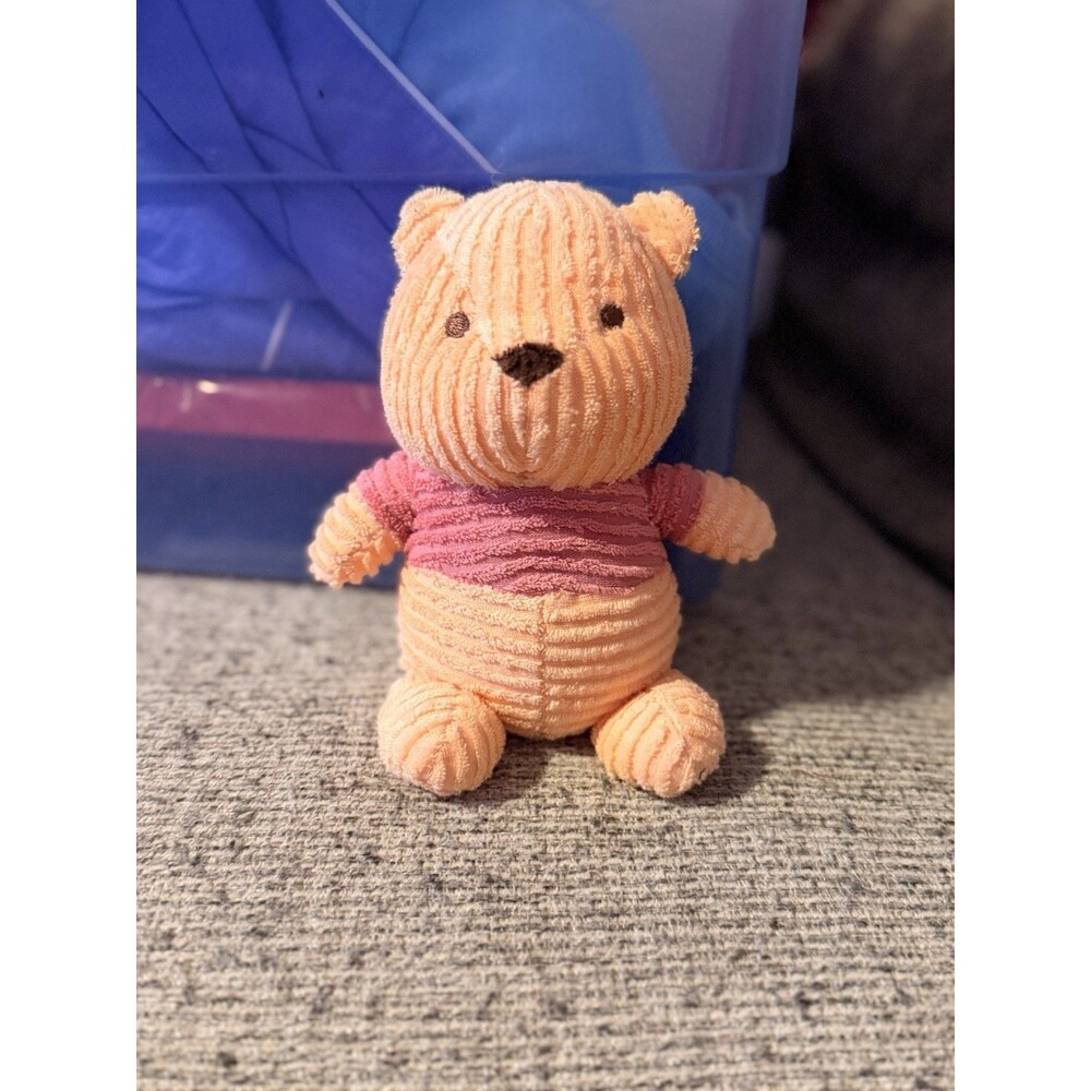 Disney Rib Ribbed Winnie the Pooh Chenille Plush Rare